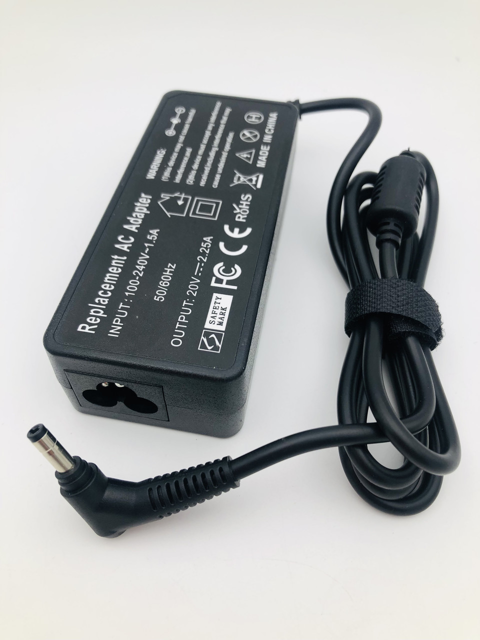 Блок живлення для ноутбука Lenovo, роз'єм 4.0*1.7 мм, 20V, 2.25 A, 45W, чорний, без кабелю