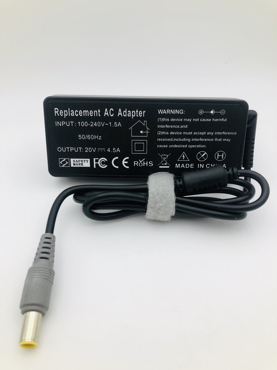 Блок живлення для ноутбука Lenovo, роз'єм 7.9*5.5 pin, 20V, 4.5 A, 90W, чорний, без кабелю, фото 1