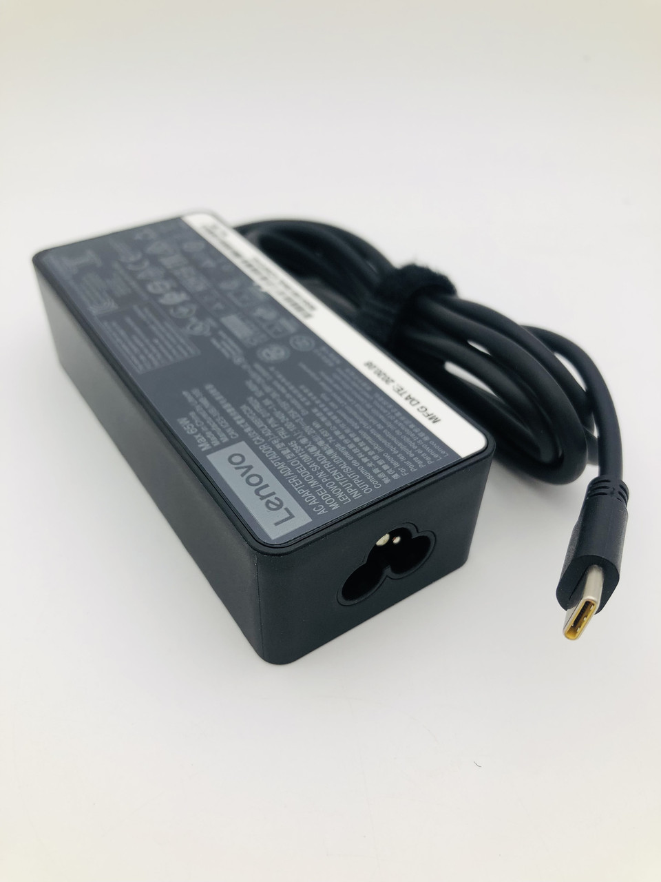 Блок живлення для ноутбука Lenovo, роз'єм Type-C, 20V, 3.25 A, 65W, чорний, без кабелю, ORIG, фото 1