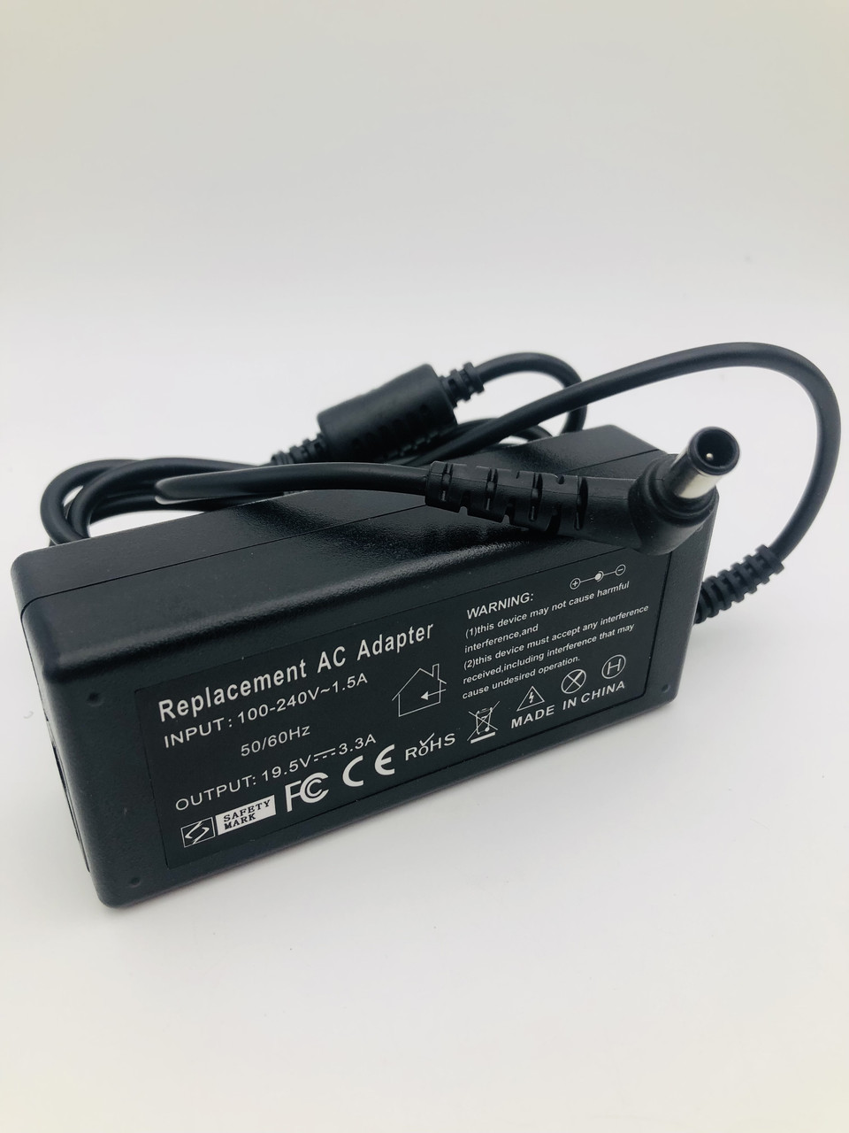 Блок живлення для ноутбука Sony, роз'єм 6.5*4.4 pin, 19.5 V, 3.3 A, 60W, чорний, без кабелю, фото 1