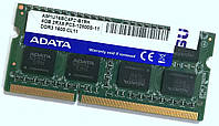 Оперативна пам'ять для ноутбука Adata SODIMM DDR3 4Gb 1600MHz 12800S 2Rx8 CL11 1.5 V (AM1U16BC4P2-B19H) Б/В