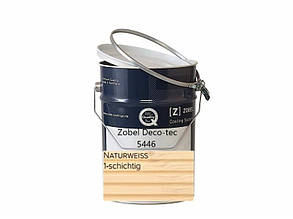 Олія Zobel Deco-tec 5446 TopOil 2in1 UVPlusX для терас та ін. дерев'яних елементів , 3л (Німеччина),колір- Naturweiss