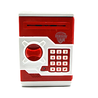 Скарбничка сейф для дітей із кодовим замком Money Safe, червоно-білий (SHiz13403)