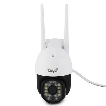 IP-камера відеоспостереження вулична CAMERA C18 TUYA APP WIFI IP 3.0mp, Біла S