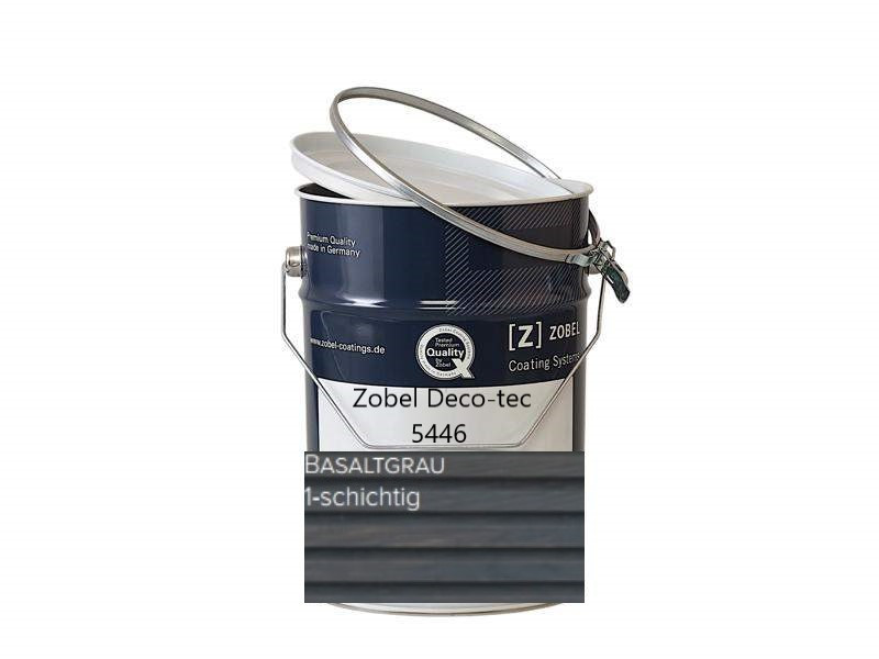 Олія Zobel Deco-tec 5446 TopOil 2in1 UVPlusX для терас та ін. дерев'яних елементів , 3л (Німеччина),колір- Basaltgrau