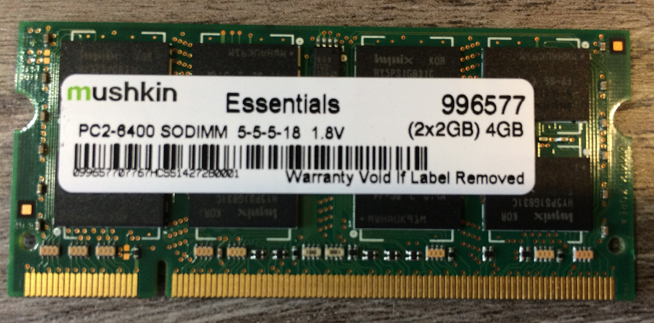 Для ноутбука 2GB DDR2 800MHz Mushkin PC2 6400S 2Rx8 RAM Оперативна пам'ять (знижені таймінги), фото 1