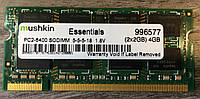 Для ноутбука 2GB DDR2 800MHz Mushkin PC2 6400S 2Rx8 RAM Оперативная память (пониженные тайминги)