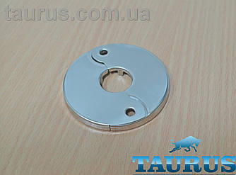 Плоский розбірний н/ж фланець — чашка ThermoPulse DUO Chrome D70 висота 6 мм, внутрішній розмір 1/2" d20 мм