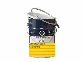 Олія Zobel Deco-tec 5446 TopOil 2in1 UVPlusX для терас та ін. дерев'яних елементів , 3л (Німеччина),колір - Zitronengelb/Lemon
