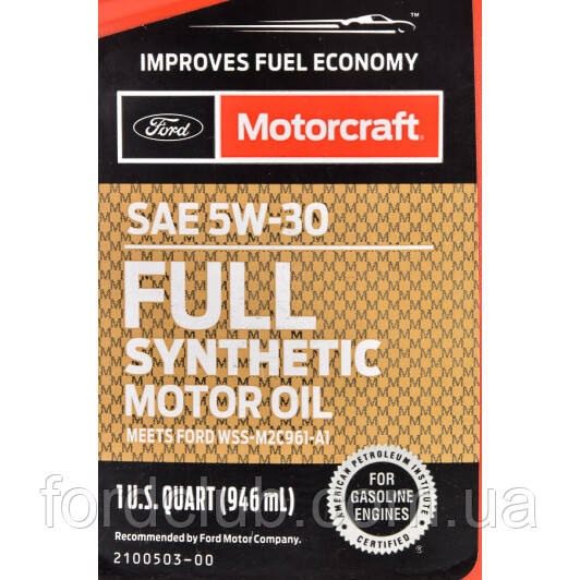 Ford Motorcraft Full Synthetic 5W-30 - фото 2 - id-p1022900794