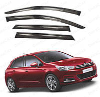 Ветровики Citroen C4 I 5d c 2010 (на скотче)\Дефлекторы окон Ситроен С4 хетчбек