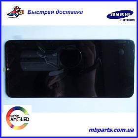 Дисплей з сенсором Samsung A125 Galaxy А12 Black, GH82-24491A, оригінал без рамки!