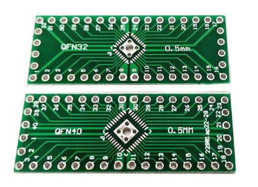 Макетна плата перехідник QFN40 QFN32 0.5 mm на DIP32/40