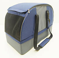 Сумка переноска лежак 2 в 1 для собак і котів Гармонія синя