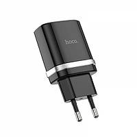 Сетевое зарядное устройство 1USB Hoco C12Q Smart QC3.0 3A Black