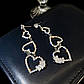 Сережки з страз «Сердечка», фото 5