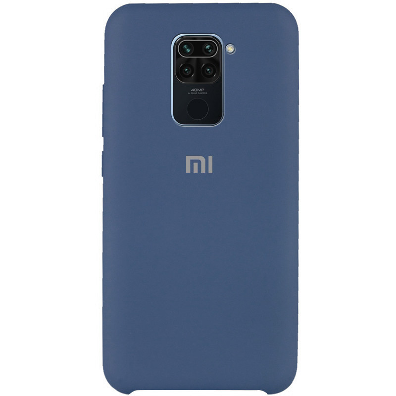 Чехол Silicone case Premium для Xiaomi Mi Note9Pro/9S Dark Blue (08) темно синий