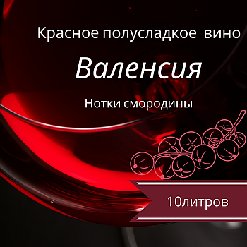 Вино "Валенсія" (аромат смородини) червоне напівсолодке столове ТМ Гросибенталь пак