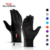 Сенсорные тактические перчатки s, m, l, xl военные сенсорные, черные флисовые водонепроницаемые перчатки
