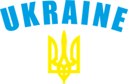 Наклейка на автомобіль «Ukraine+герб» з оракалу
