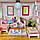 Ляльковий 3D будинок конструктор Румбокс DIY House Румбокс Hongda craft Pink loft M033 із захисним куполом від пилу, фото 7