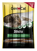 Ласощі для кішок GimCat Джимкет Sticks Lamb ягня, 4 шт