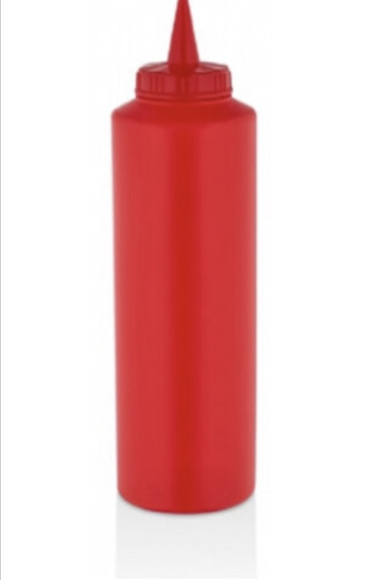 Диспенсер для соусів 750 мл червоний GastroPlast GPS--00750R, фото 1