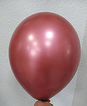 Латексна кулька хром бордовий 12" 30см Китай