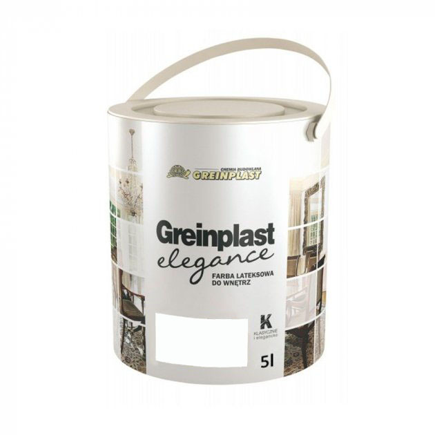 Латексна фарба внутрішня Greinplast Elegance FWK02 білий модерн 5 л.