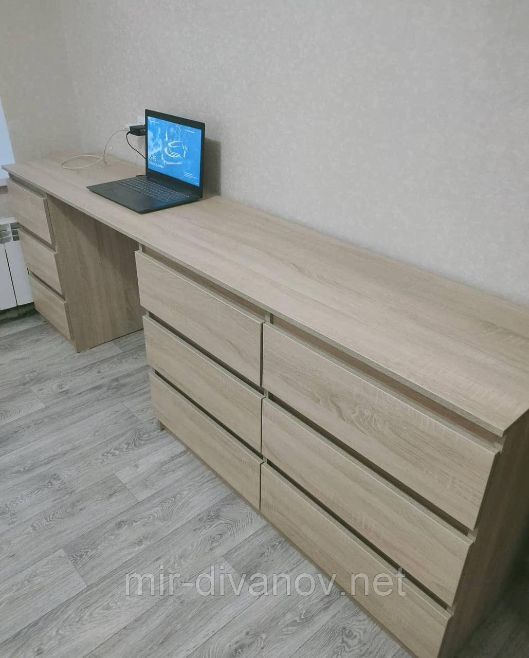 Стіл Комод Лайт Еко 6+3 Ящиків дуб сонома