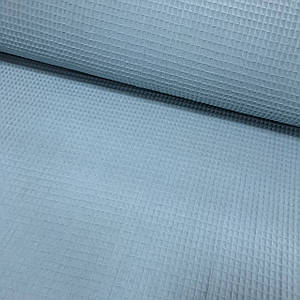 Вафельне полотно плетіння карта, колір лазурний (шир. 2,40 м)