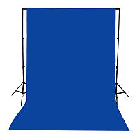 Фотофон синій тканинний, фон для фотостудії 1,5х1,5м