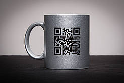 Оригінальна Чашка QR-code з Вашим логотипом