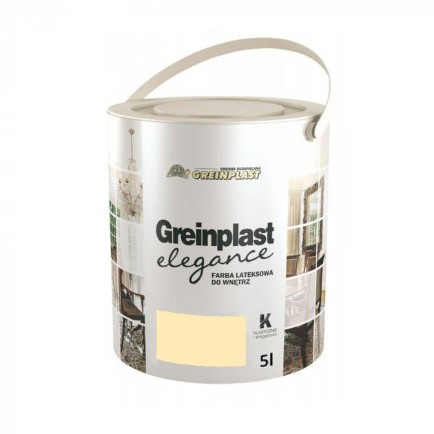 Латексна фарба внутрішня Greinplast Elegance FWK14 кремова охра 5 л.