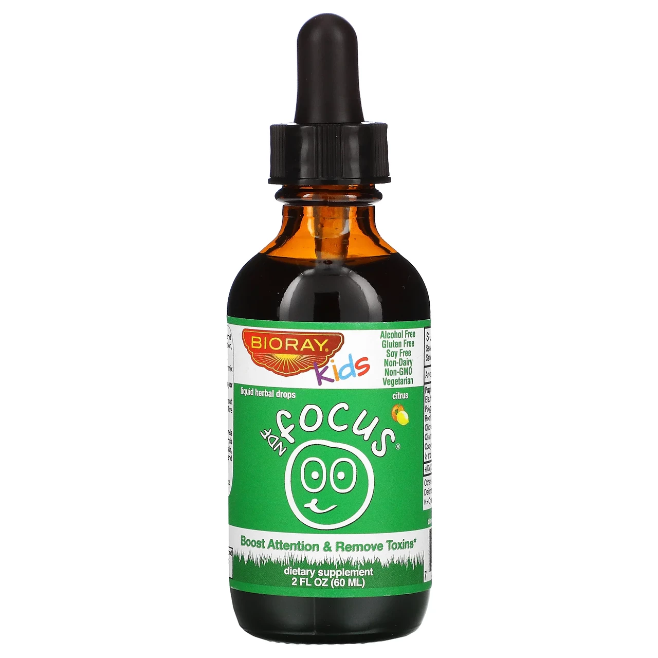 BioRay Inc., Kids, NDF Focus, із цитрусовим смаком 60 мл. BX453, фото 1