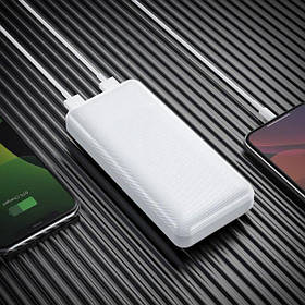 Портативна батарея Power Bank Hoco J72A Easy travel 20.000 mAh/LED White