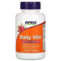 Now Foods Daily Vits мультивитамины и микроэлементы. 120 вегетарианских капсул.