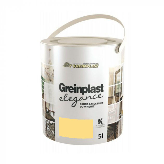 Латексна фарба внутрішня Greinplast Elegance FWK16 неаполітан жовтий 5 л.