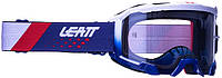 Мото очки Leatt Velocity 4.5 синий / белый, зеркальная линза