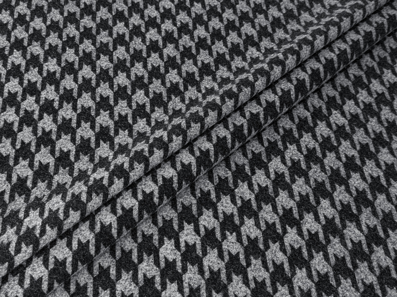 Трикотаж Каміла гусяча лапка 20 мм, світло-сірий