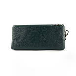 Шкіряний жіночий гаманець-клатч Karya 1201-030 зелений, фото 2