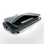 Шкіряний жіночий гаманець-клатч Karya 1201-030 зелений, фото 6