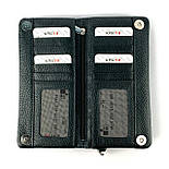 Шкіряний жіночий гаманець-клатч Karya 1201-030 зелений, фото 8