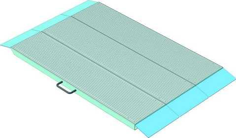 Пандус ПШ-100 підйомний переносний для інвалідів інвалідного візка, фото 1