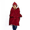 Плед-толстовка HUGGLE HOODIE 85х85х50 з капюшоном і рукавами, фото 3