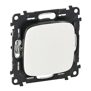 Перемикач Legrand Valena ALLURE 1 кл Phantom White автоматичні клеми, 10АХ 250В