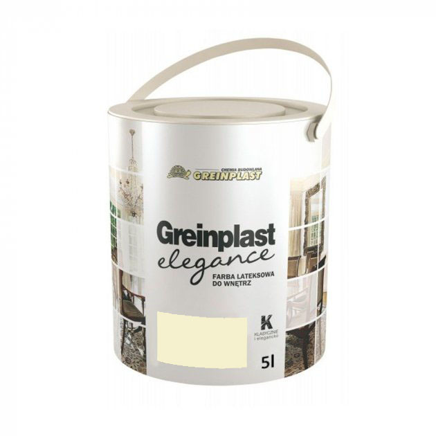Латексна фарба внутрішня Greinplast Elegance FWK36 цукрова тростина 5 л.