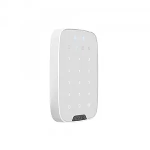 Клавіатура для сигналізації Ajax KeyPad Plus White бездротова, сенсорна