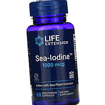 Йод Life Extension Sea Iodine 1000 mcg 60 veg caps, фото 6
