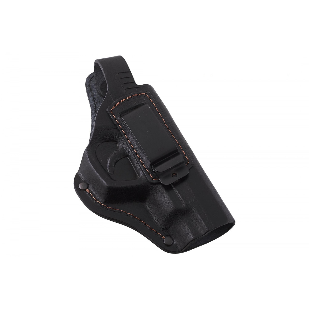 Кобура Форт-12 поясна + прихованого внутрішньобрючного носіння формована з кліпсою (шкіра, чорна) SV, фото 1